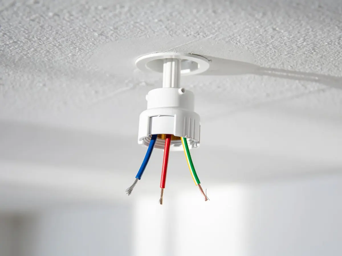 Préparation du raccordement d’un luminaire à Lausanne